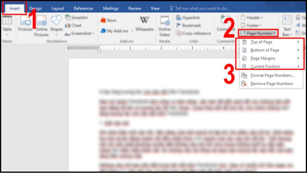 Cách Đánh Số Trang Trong Word Từ Trang 2