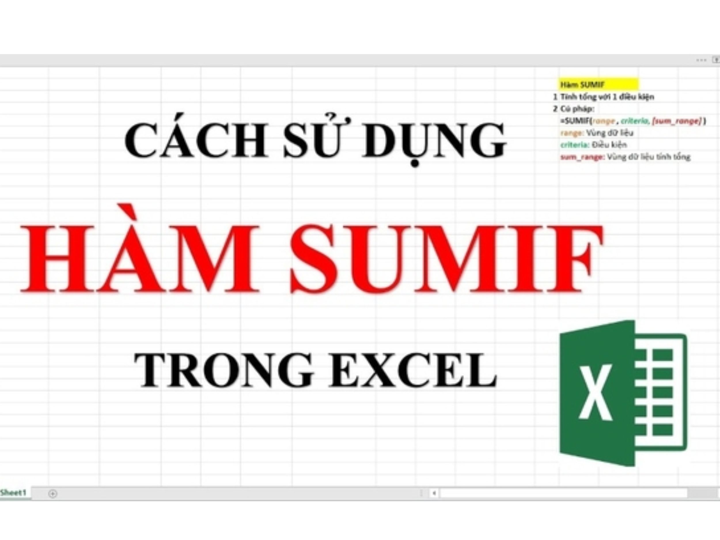 Cách Sử Dụng Hàm SUMIFS