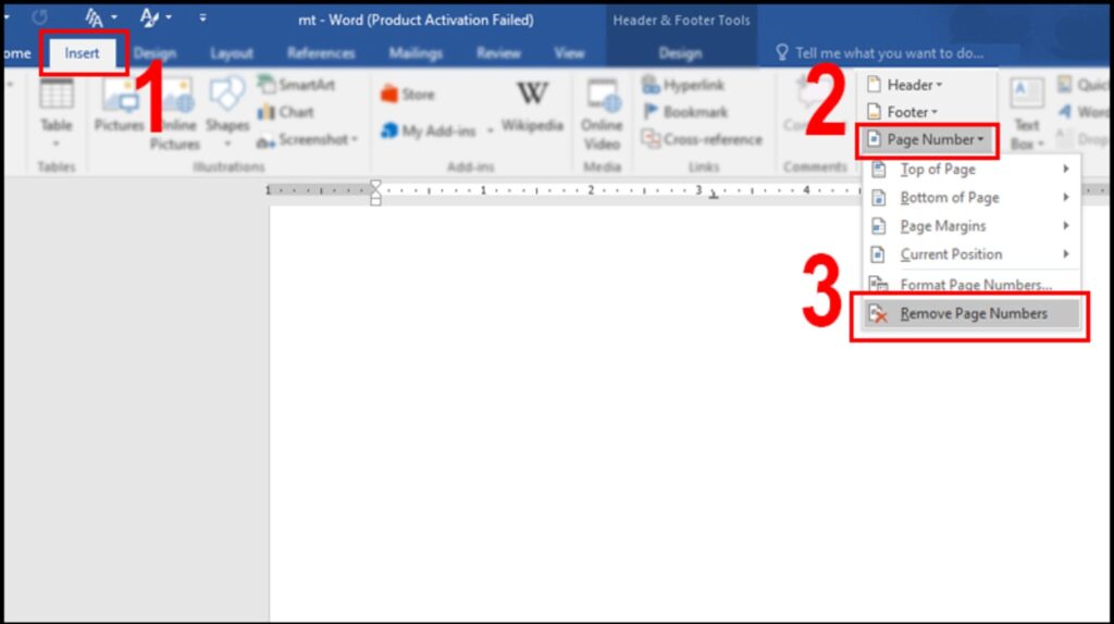 Cách Xóa Đánh Số Trang Trong Word